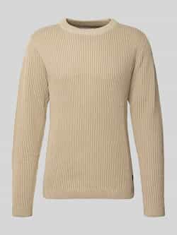 Jack & jones Gebreide pullover met ribboorden model 'DOVER'