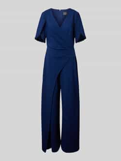 Adrianna Papell Jumpsuit in wikkellook met kralen