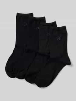 CK Calvin Klein Sokken met labeldetail in een set van 4 paar