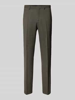 HUGO Slim fit pantalon met persplooien model 'Hesten'