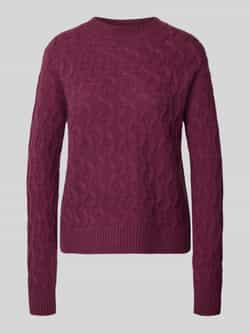Christian Berg Woman Gebreide pullover van kasjmier met ronde hals