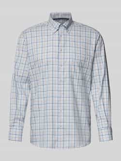 Eterna Regular fit zakelijk overhemd van katoen met button-downkraag