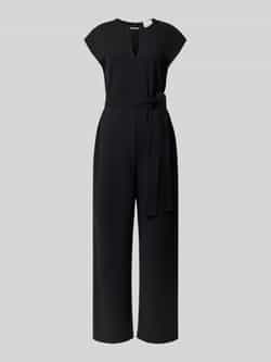 Calvin Klein Womenswear Regular fit jumpsuit met druppelvormige hals model 'Scuba'