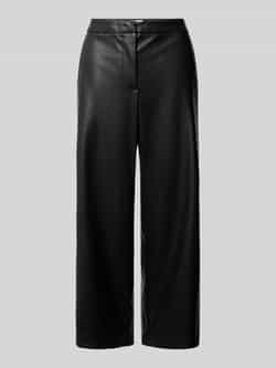 Vila Wide leg broek in leerlook model 'DAGMA'