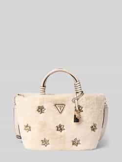 Guess Handtas van imitatiebont met siersteentjes model 'SHAIDA'