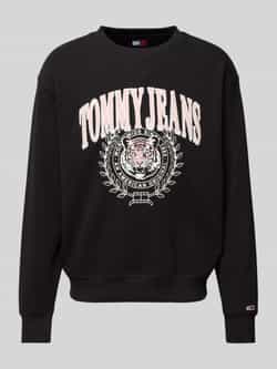 Tommy Jeans Oversized sweatshirt van puur katoen model 'VARSITY TIGER'