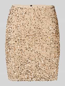 Vero Moda Licht uitlopende minirok met pailletten model 'BELLA'