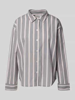 Marc O'Polo Shirt met lange mouwen met knopen in parelmoer-look