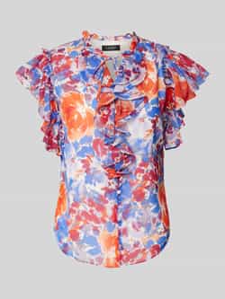 Lauren Ralph Lauren Slim fit blouse met volants model 'FAYGREIL'