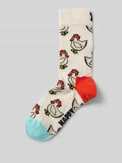 Happy Socks Sokken met all-over motief model 'Rooster'