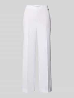 Marc Cain Stoffen broek met persplooien en elastische band