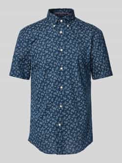 Tommy Hilfiger Regular fit vrijetijdsoverhemd van een mix van katoen en linnen