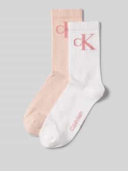 Calvin Klein Jeans Sokken CKJ WOMEN SOCK 2P MONOGRAM (2 paar 2 paar)