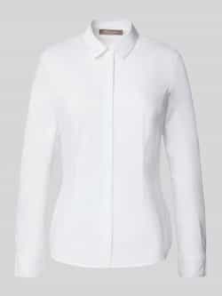 Christian Berg Woman Selection Slim fit blouse met blinde knoopsluiting