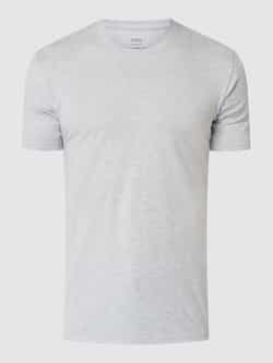 Mey Slim fit T-shirt met siernaden vochtregulerend