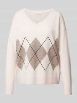 Christian Berg Woman Gebreide pullover met V-hals