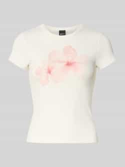 Gina Tricot T-shirt met motiefprint en ronde hals