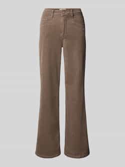 Gang Wide fit corduroy broek met labeldetail model 'AMELIE WIDE'