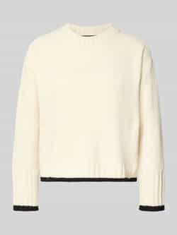 Vero Moda Regular fit gebreide pullover met contrastzoom model 'SHADOW'