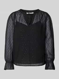 Pepe Jeans Regular fit blouse met siersteentjes model 'ADDISON'