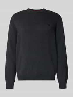 Christian Berg Men Regular fit gebreide pullover van mix van katoen en wol