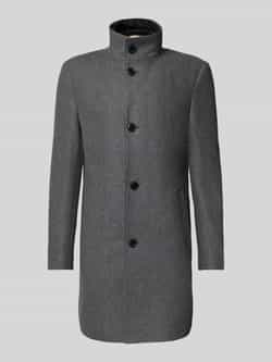 Boss Slim fit lange wollen jas van wolmix model 'HYDE'