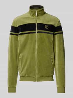 Sergio Tacchini Sweatjack met opstaande kraag en labelstitching model 'DAMARINDO'