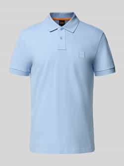 Boss Orange Slim fit poloshirt van katoenmix