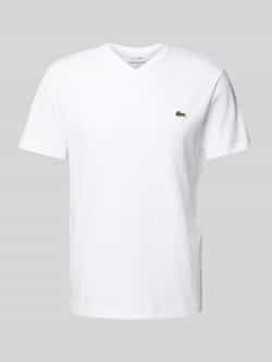 Lacoste T-shirt met labelstitching model 'Basic'
