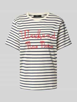 Weekend Max Mara T-shirt met labelstitching model 'OLGA'