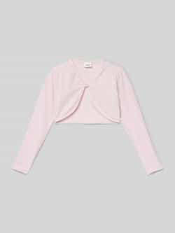 s.Oliver RED LABEL Regular fit bolero van jersey met bloemenknopen