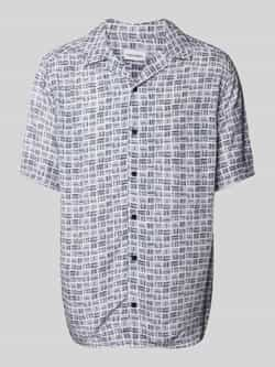 CK Calvin Klein Relaxed fit vrijetijdsoverhemd met labelprint model 'GRID STROKE'