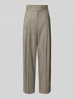 Marella Wide fit stoffen broek van viscosemix met bandplooi model 'Massimo'