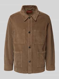 CRUNA Regular fit overhemdjack van corduroy model 'St.Honoré'