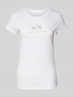 Armani Exchange T-shirt met labelprint