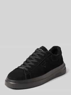 Guess Sneakers van echt leer met reliëflogo model 'Elban'
