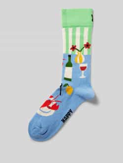 Happy Socks Sokken met labelprint
