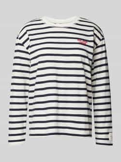 Pepe Jeans Shirt met lange mouwen en labelstitching model 'RIO'
