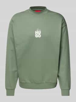 HUGO Sweatshirt met labelprint model 'Durungu'