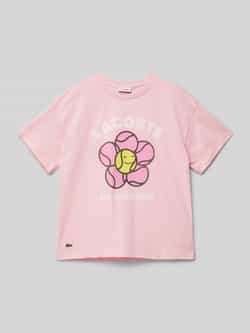 Lacoste T-shirt met labelprint