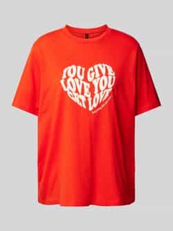 Vero Moda Loose fit T-shirt met statementprint model 'VALERIE'