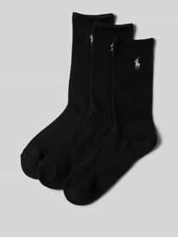 Polo Ralph Lauren Sokken met logostitching in een set van 3 paar