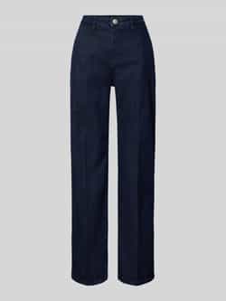 Opus Straight leg jeans met riemlussen model 'Miva palazzo'