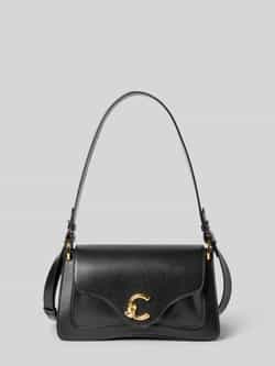 Coccinelle Crossbodytas van leer met labeldetail