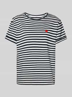 Opus T-shirt met motiefstitching model 'Serz'