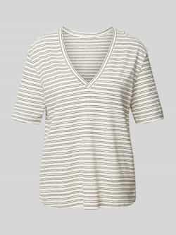 LANIUS T-shirt met V-hals