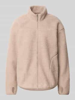 Pieces Regular fit teddyjack met opgestikte steekzakken opzij model 'SADIA'