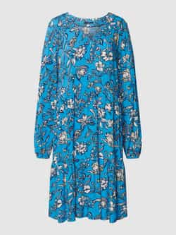 Zero Mini-jurk van pure viscose met all-over print