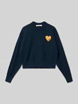 Garcia Gebreide pullover met ribboorden