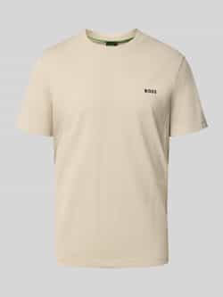 BOSS Green Regular fit T-shirt van katoenmix